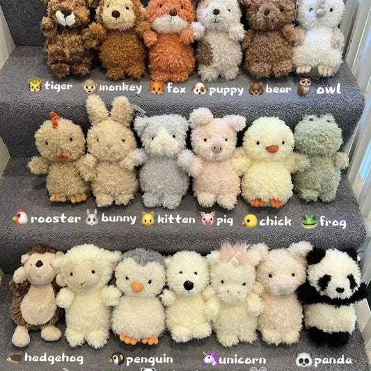 Adorable Fluffy Animal Plushie 20cm Height