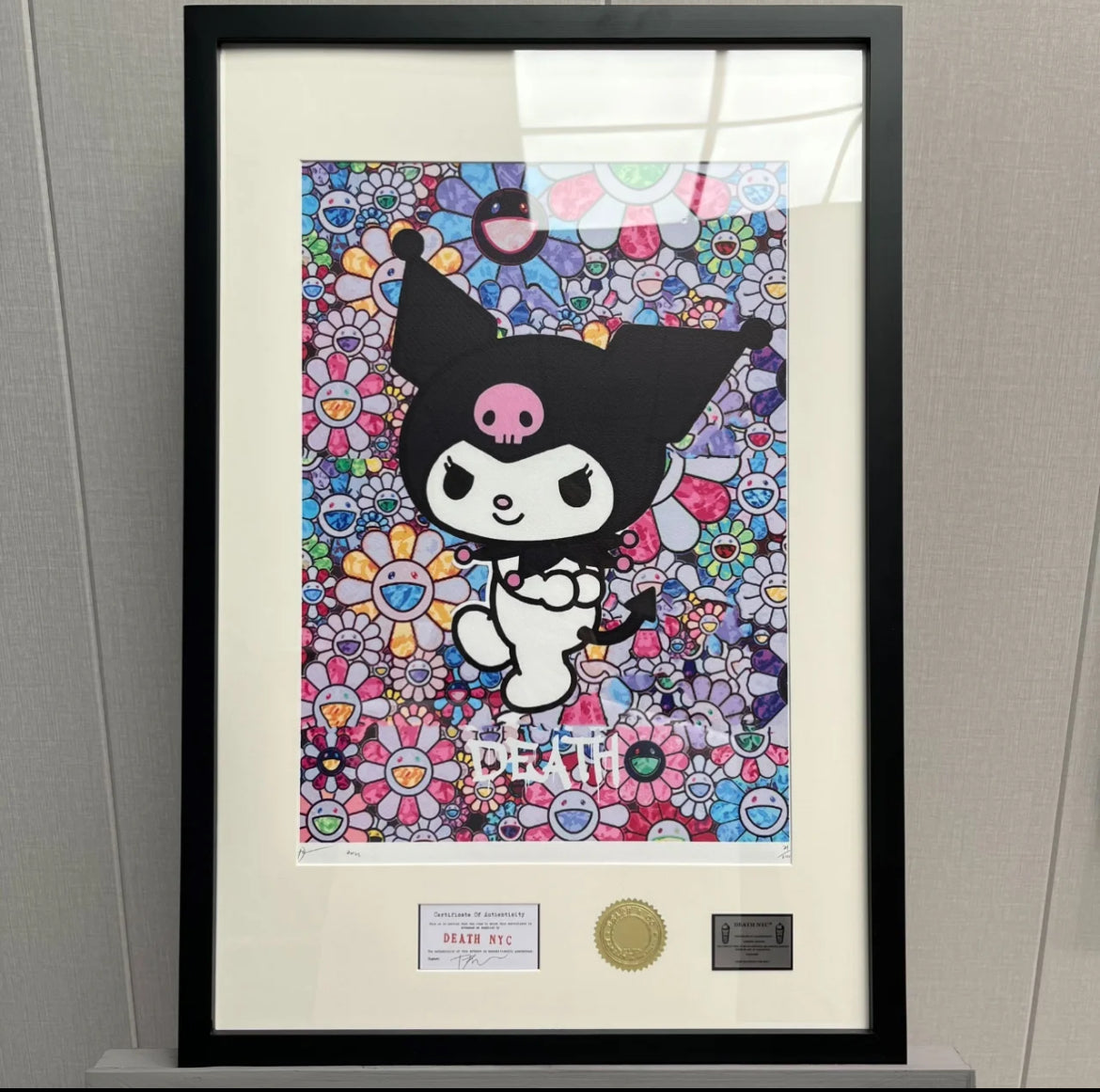 (Limited) LABUBU X DeathNYC Artist Drawing Giclee Printing For Deco Collector