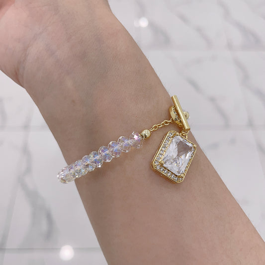 Finished Version Swarovski bracelet ( single row) crystal with zircon pendant bracelet for woman
