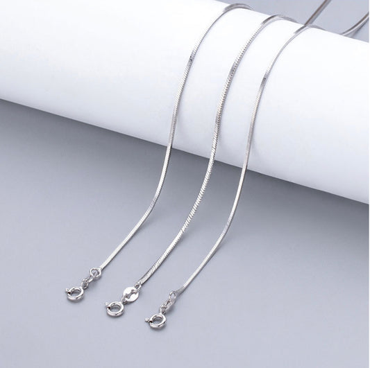 (No.15 925 Sterling Silver) Chain & Clasp Collection Universal Chain Beading Chain