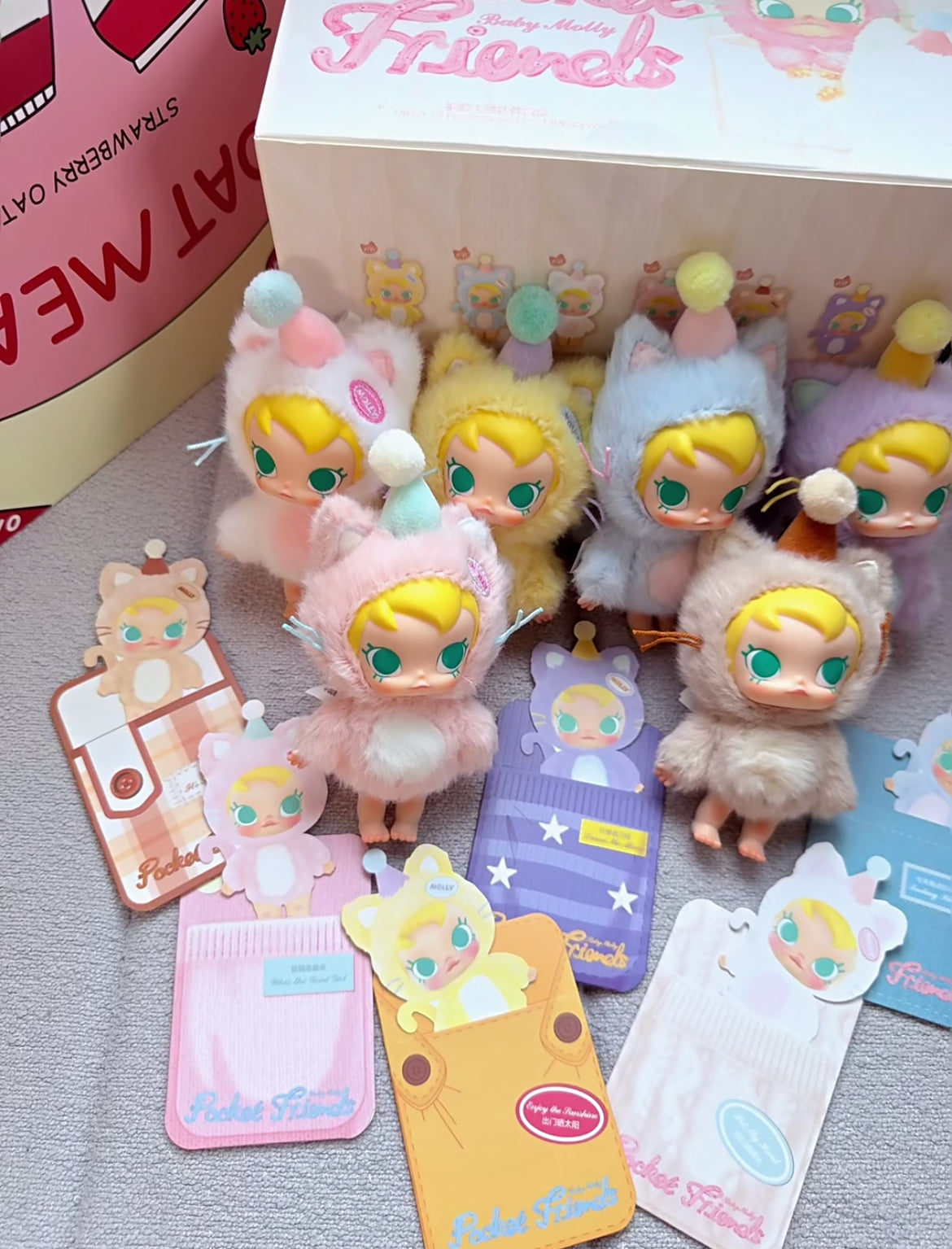 POPM Molly Baby Molly Pocket Friends Plush Pendant Blind Box For Age 15+