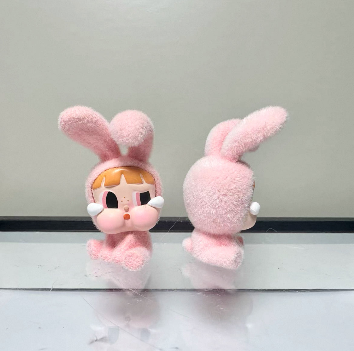 (Exclusive) LABUBU & Crybaby DIY Flocked MINI Doll 4cm