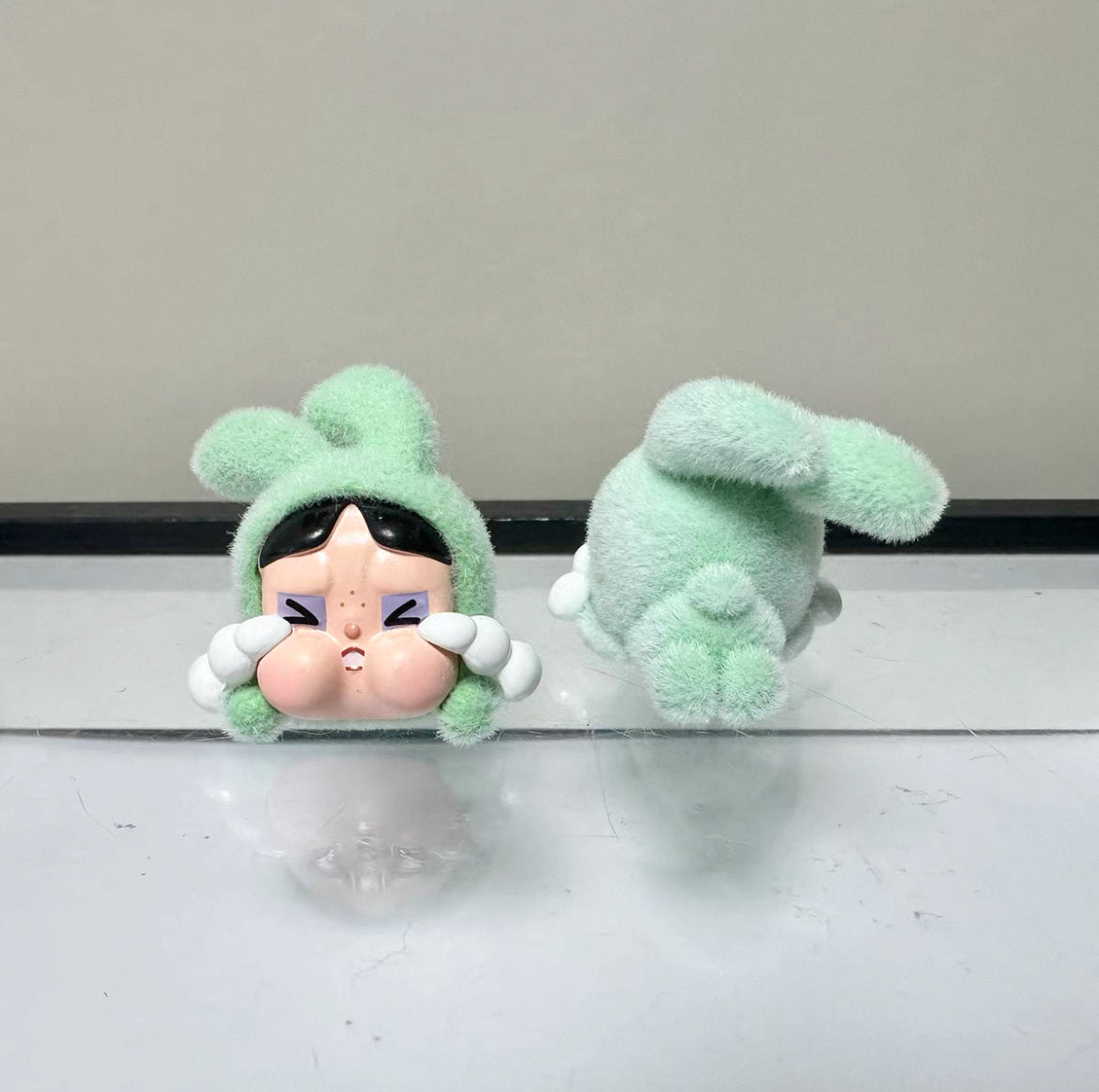 (Exclusive) LABUBU & Crybaby DIY Flocked MINI Doll 4cm