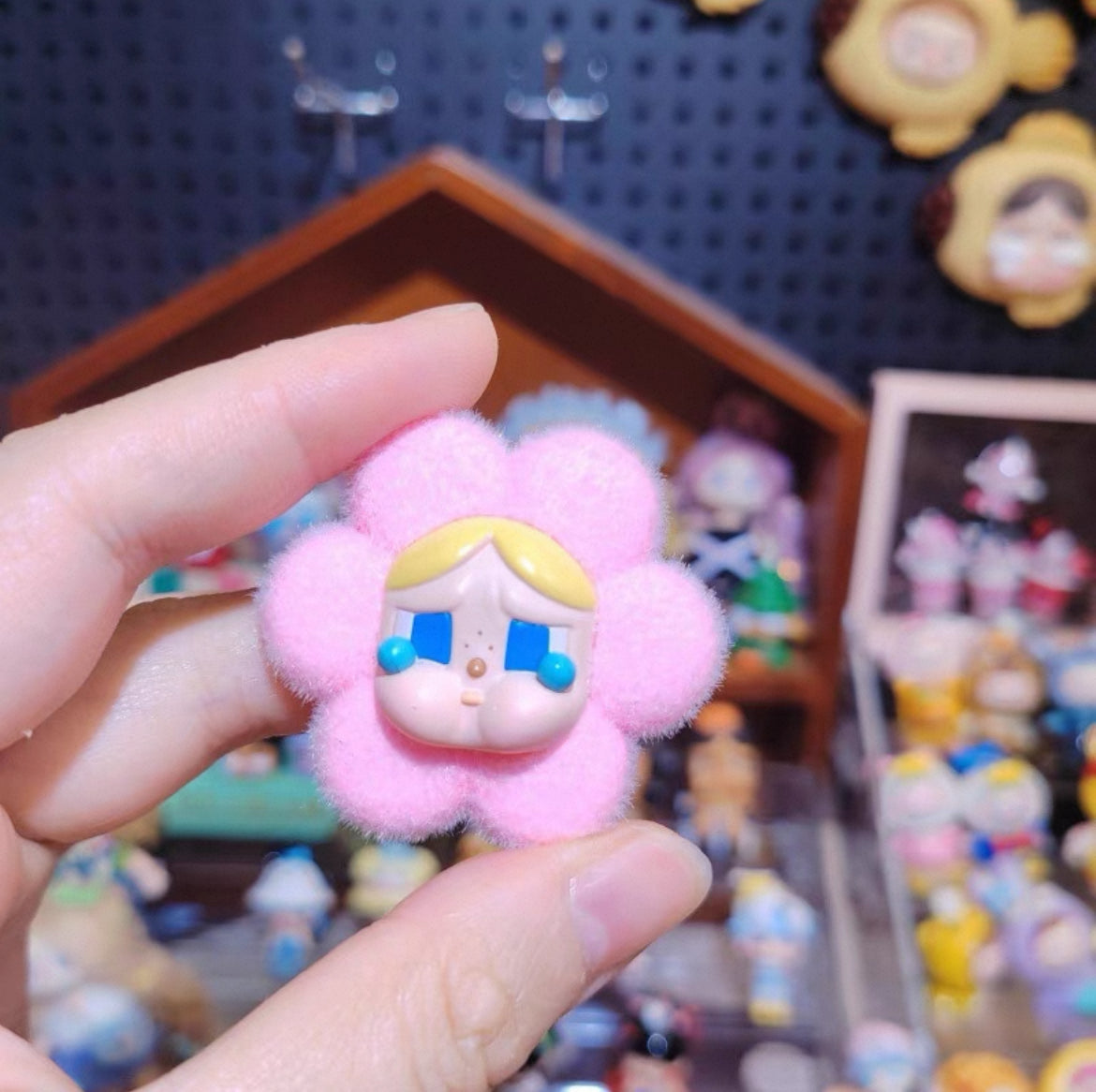 (Exclusive) LABUBU & Crybaby DIY Flocked MINI Doll 4cm