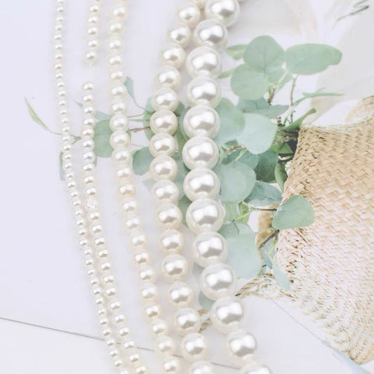 (No.5 Shell Beads)Natural ocean shell pearl beads for jewellery making