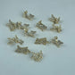 (No.9 Exclusive) Assorted premium zircon inlaid 2/3-row spacer collection for jewelry making