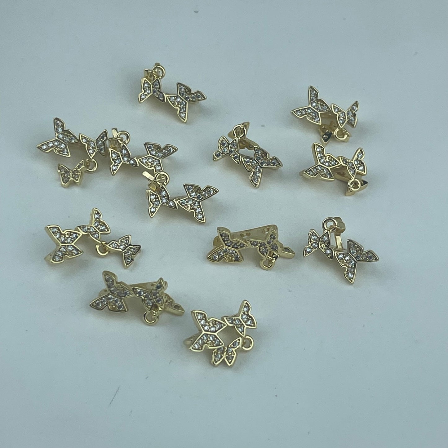 (No.9 Exclusive) Assorted premium zircon inlaid 2/3-row spacer collection for jewelry making