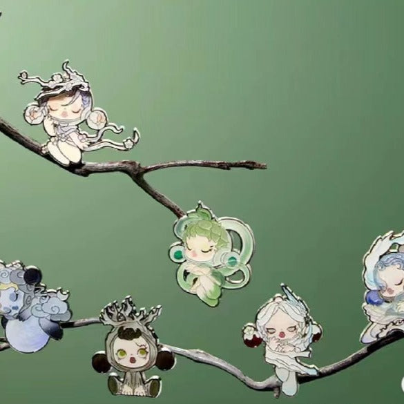SKULLPANDA The Ink Plum Blossom Series Badge Blind Box for ages 15+