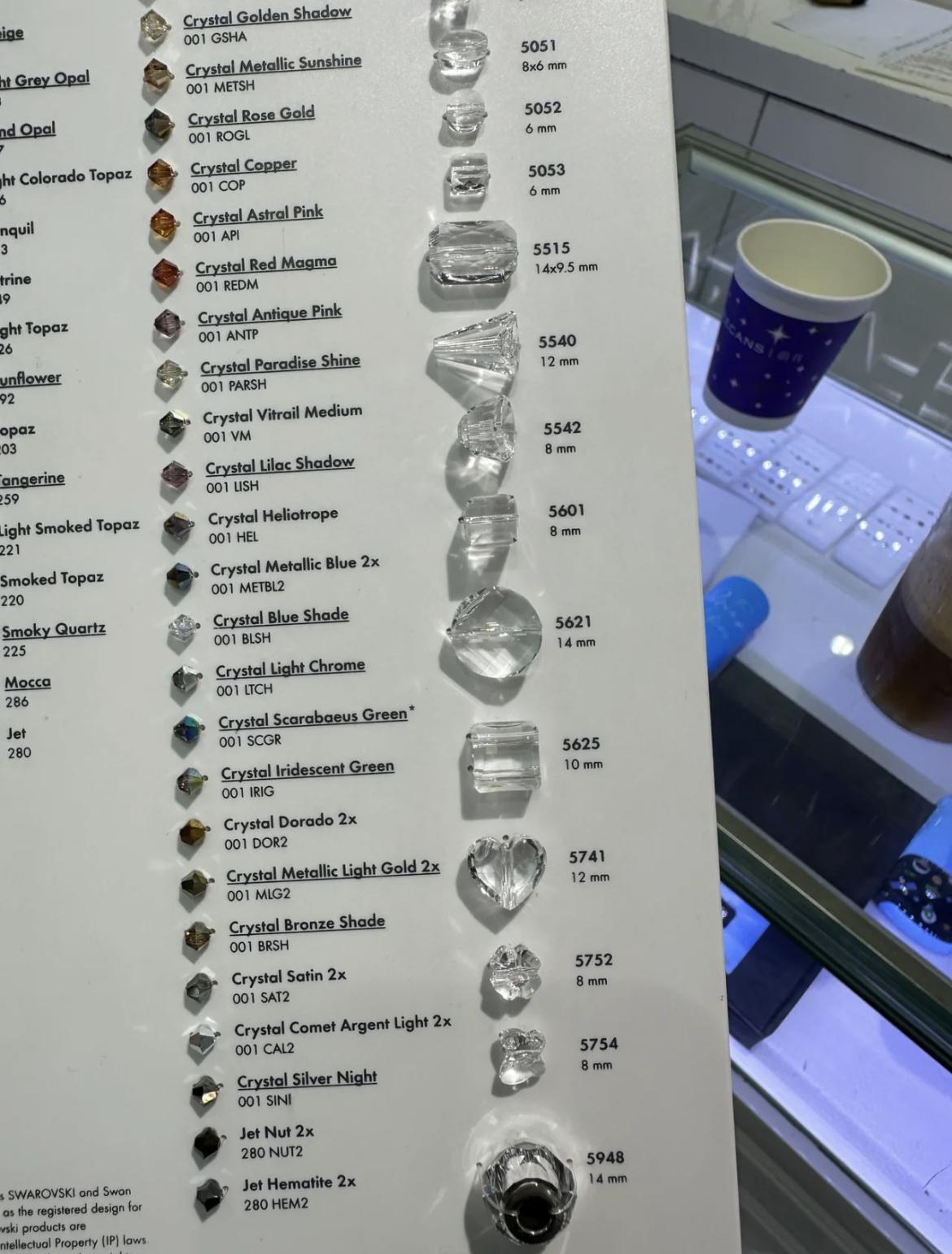 (No.2 Swarovski Beads) Authentic Swarovski Crystal Beads Collection For Jewelry Making