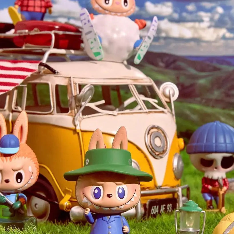 The Monster Camping Labubu Blind Box Doll littleB_s_miniworld