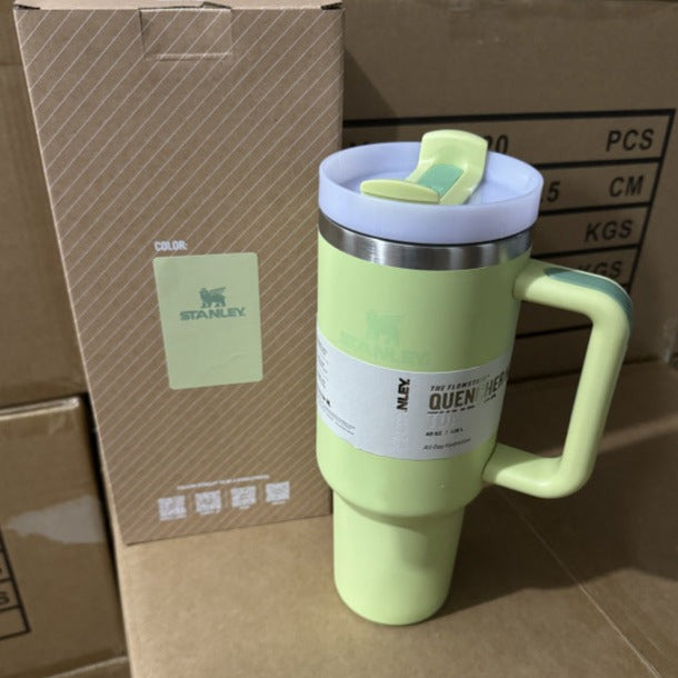 (Factory Surplus) Stanley Quencher H2.0 FlowState Stainless Steel Vacuum Insulated Tumbler with Lid and Straw for Water, Iced Tea or Coffee