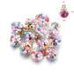 Colorful Sequin Crystal Glass Charms for DIY Keyring Accessories for ages 15+