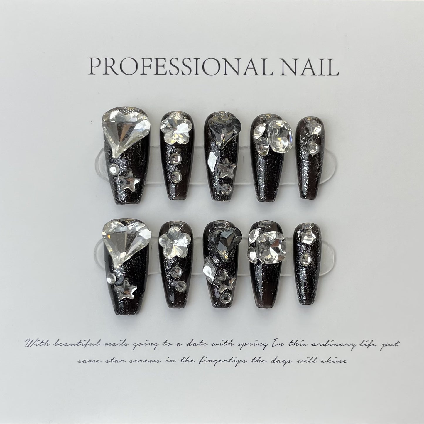 Hand made UV Long Press on Nails Nail Tips