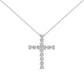 CROSS S925 Sterling Silver Zirconia Super Sparkling Necklace Hippop Necklace