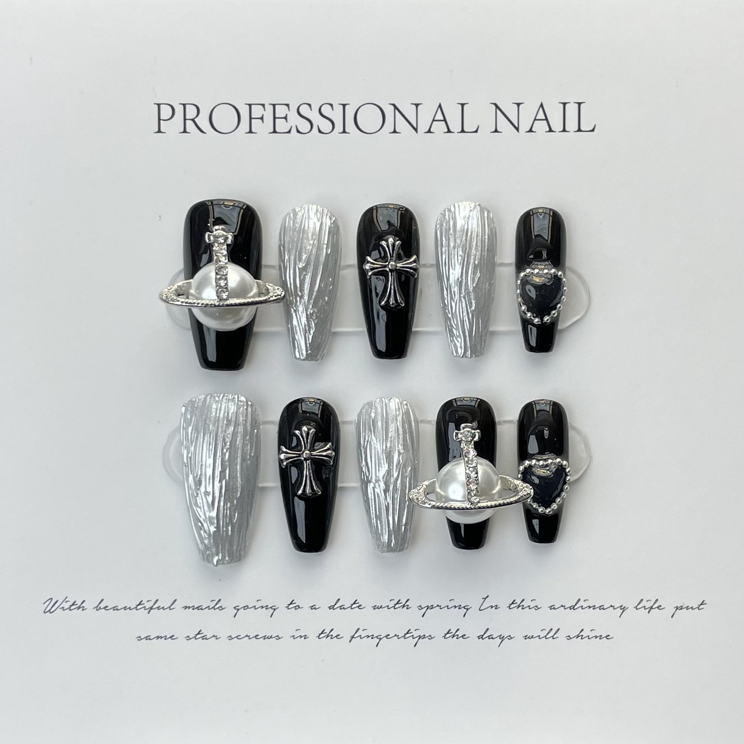 Hand made UV Long Press on Nails Nail Tips