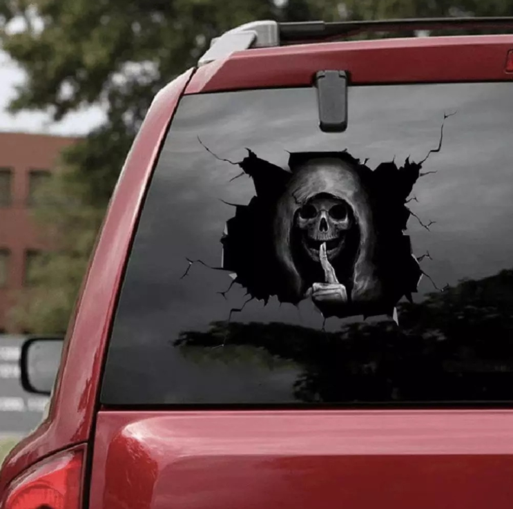 Halloween Scary Skeleton Car Window Stickers