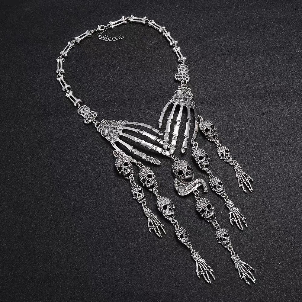 Halloween Dark Skull Necklace