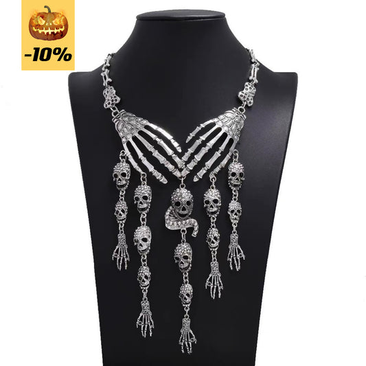 Halloween Dark Skull Necklace