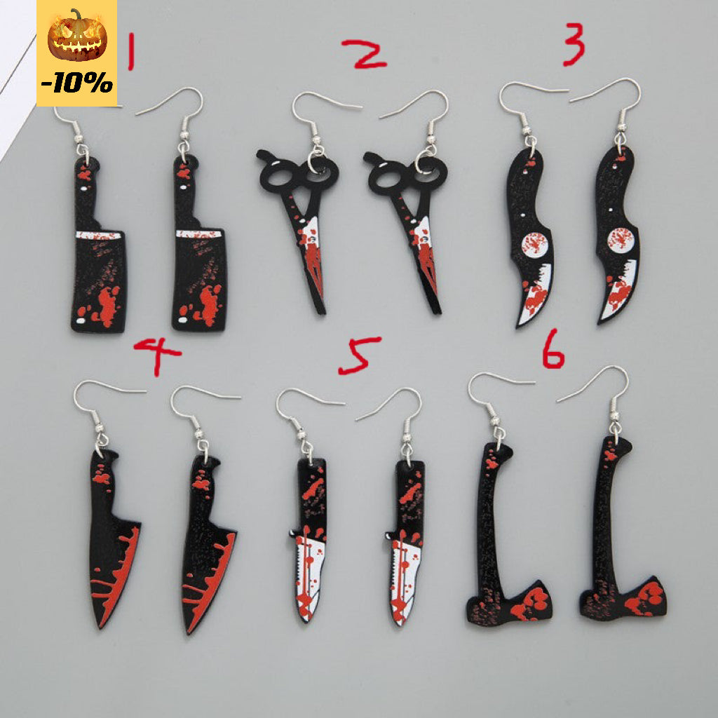 Halloween Knife Earrings