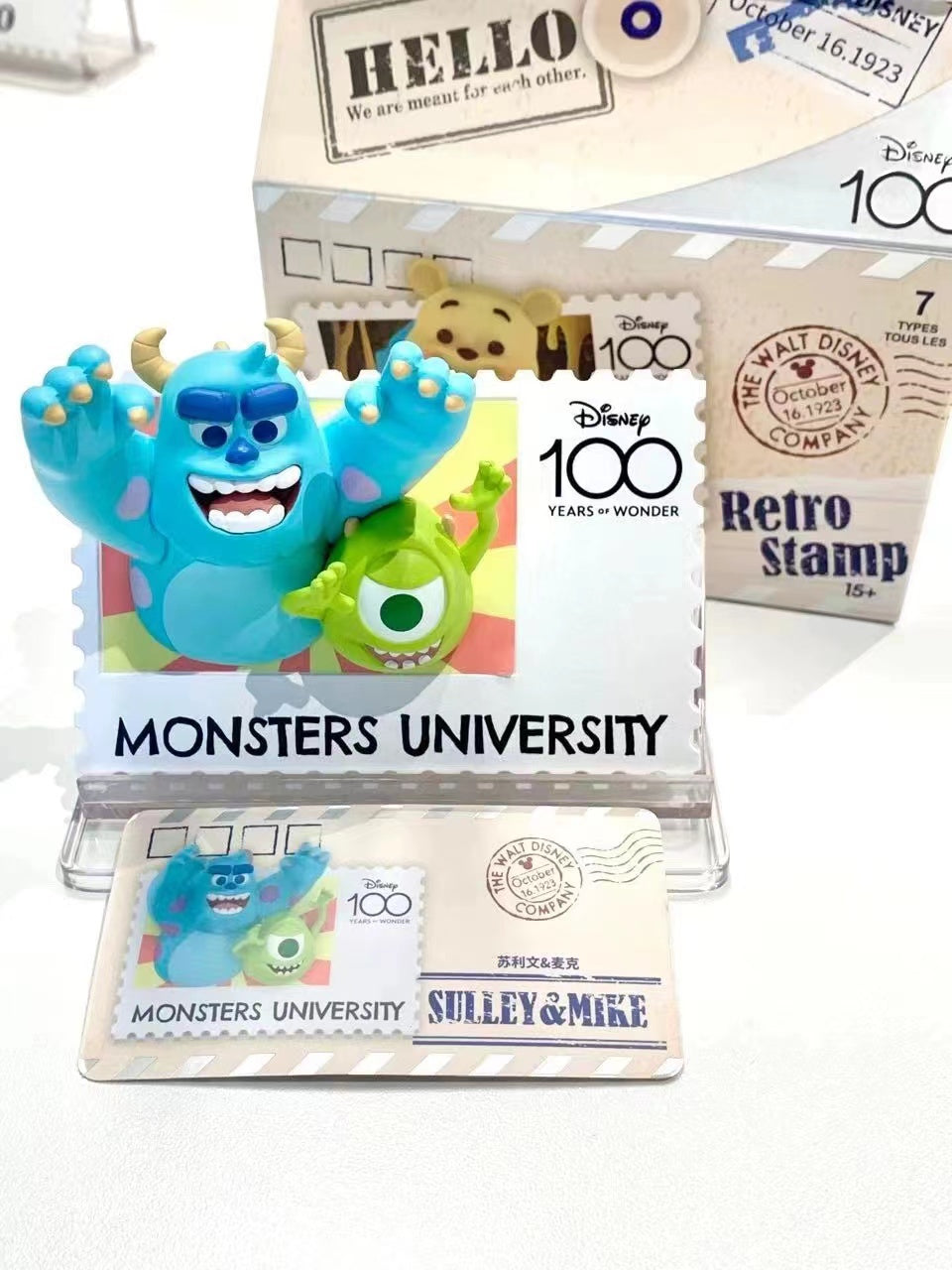 Disney 100th anniversary vintage stamp Series Blind Box For ages 15+