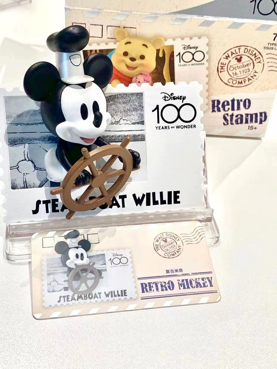 Disney 100th anniversary vintage stamp Series Blind Box For ages 15+