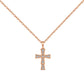 CROSS S925 Sterling Silver Zirconia Super Sparkling Necklace Hippop Necklace