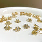 (No.9 Exclusive) Assorted premium zircon inlaid 2/3-row spacer collection for jewelry making