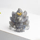 Crystal Epoxy Resin The Crown Nine-Tailed Fox Doll Series