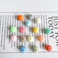 Foggy Matte color Acrylic beads for DIY crafts jewelry etc for ages 15+