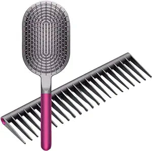 Dyson Ultimate Designed Detangling Comb and Paddle Brush Compatible with Dyson Supersonic Hair Dryer