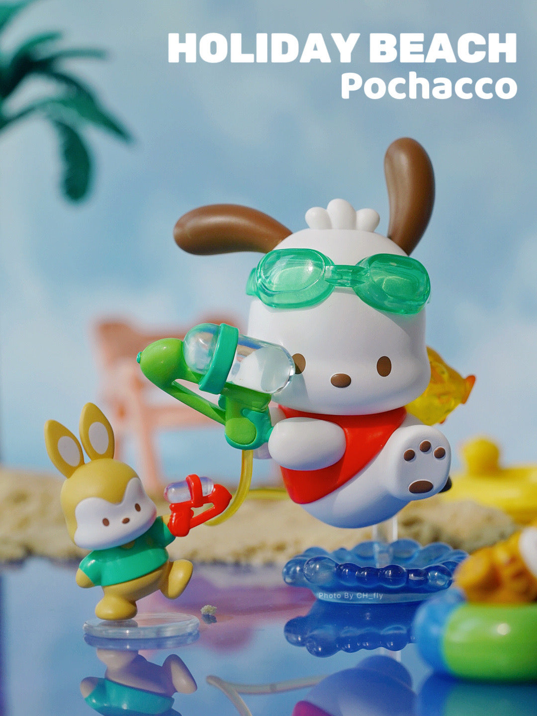 Sanrio Pochacco Holiday Beach Series Blind Box Doll for ages 15+