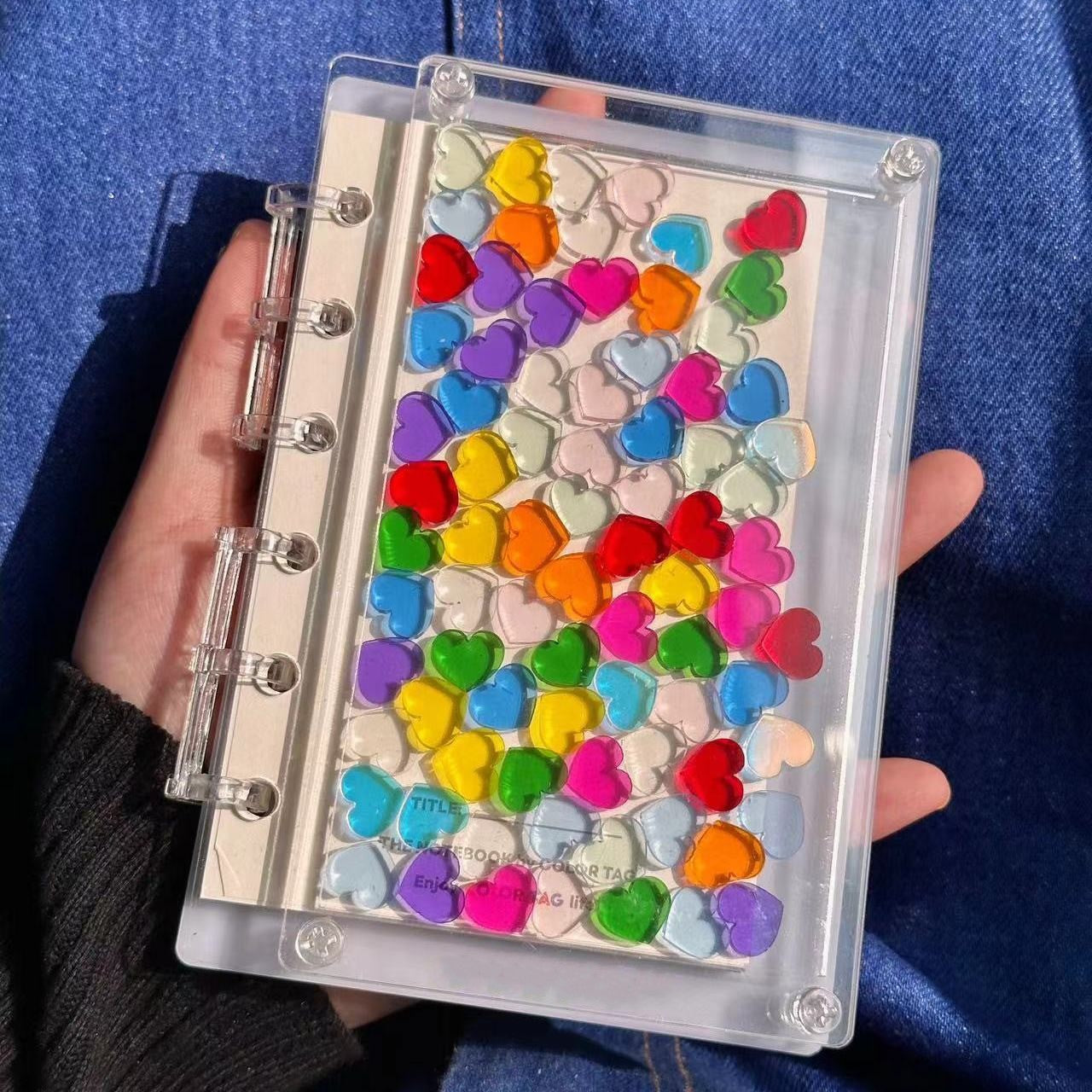 Creative DIY Acrylic Detachable and Refillable Notebook Set