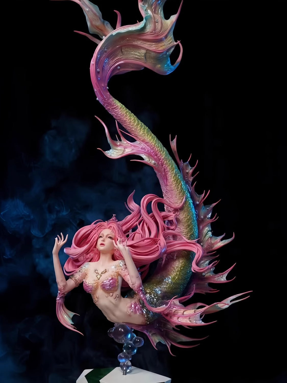 3D Mermaid Figurine Anime Art Decoration