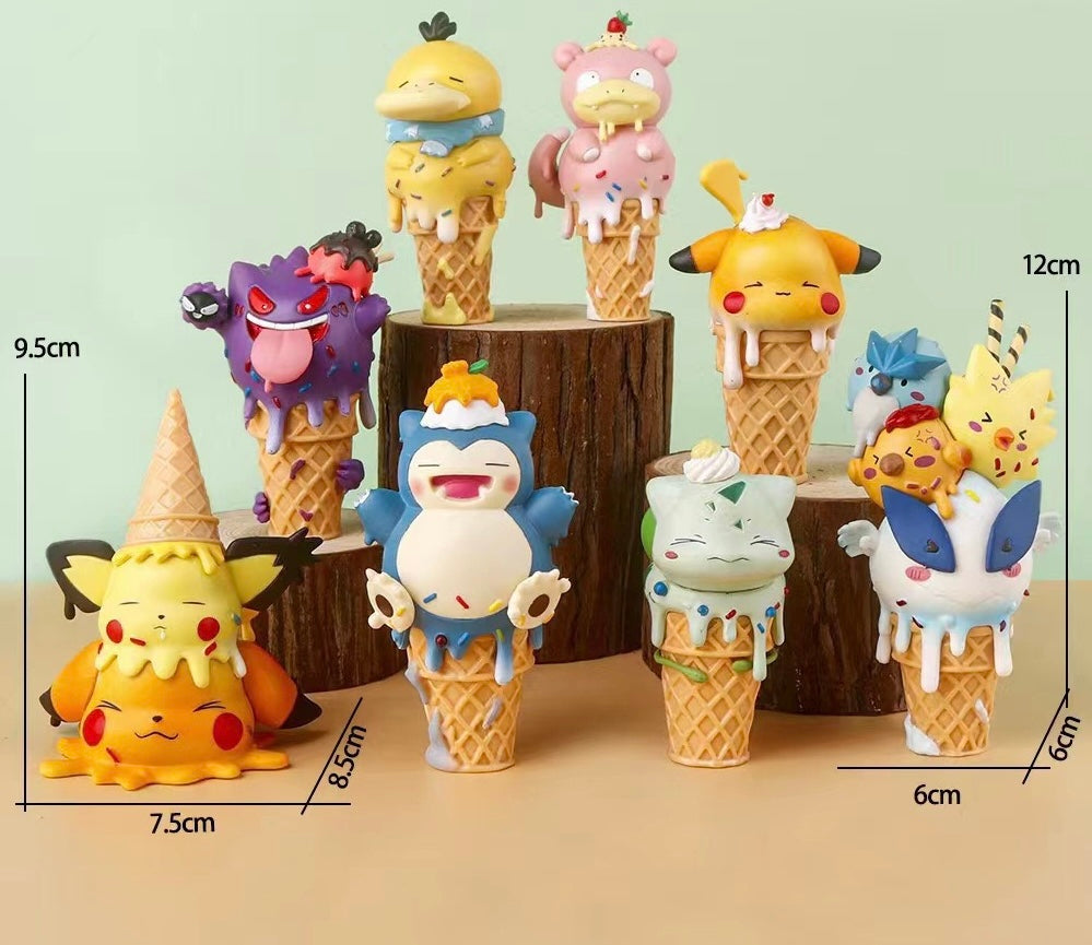 Pokémon Ice Cream Cone Pet Series Dolls