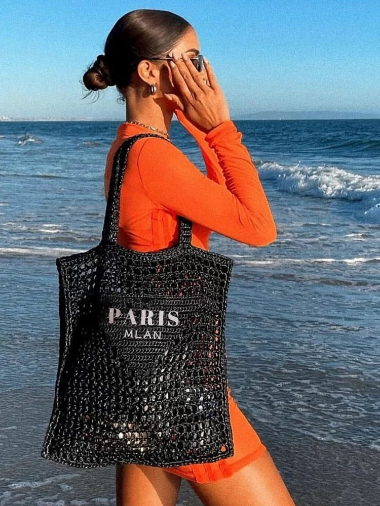 2024 Trendy Knitted Summer Bag Beach Bag Ins Style