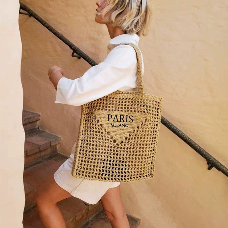 2024 Trendy Knitted Summer Bag Beach Bag Ins Style