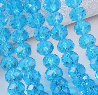 Glass faceted clear beads crystal imitation beads for DIY Keyring and Accessories for ages 15+