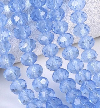 Glass faceted clear beads crystal imitation beads for DIY Keyring and Accessories for ages 15+