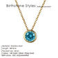 Birthstone Necklace Pendant Dainty Necklace for Women