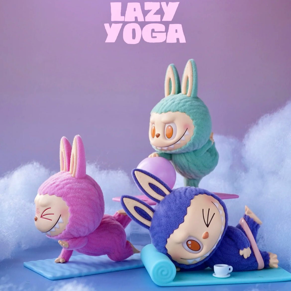 The Monster LABUBU Lazy Yoga Series Blind Box Doll for ages 15+