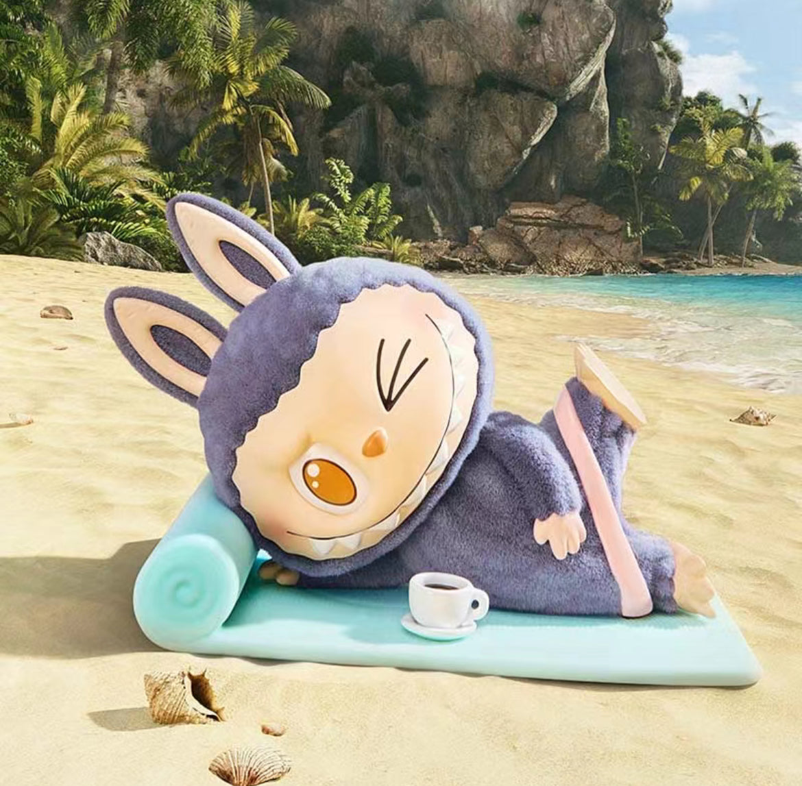 The Monster LABUBU Lazy Yoga Series Blind Box Doll for ages 15+