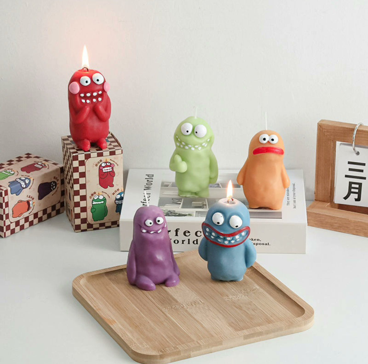 Uglydoll Style Mounster Figure Scented Candle Set