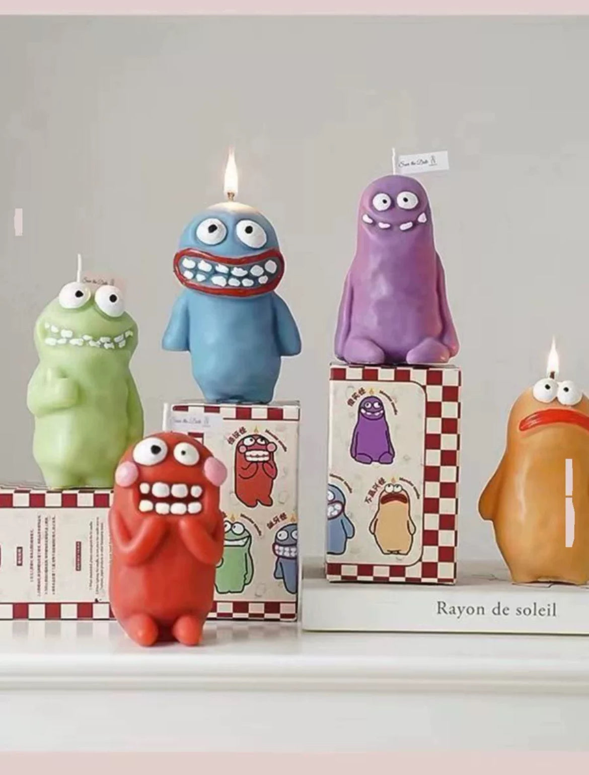 Uglydoll Style Mounster Figure Scented Candle Set