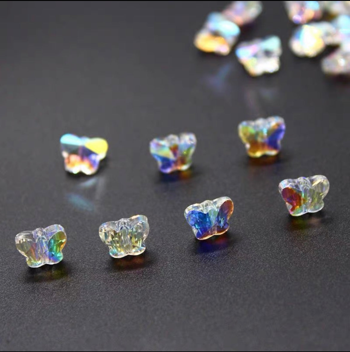 Butterfly shaped DIY crystal Beads for Jewelry Making for ages 15+