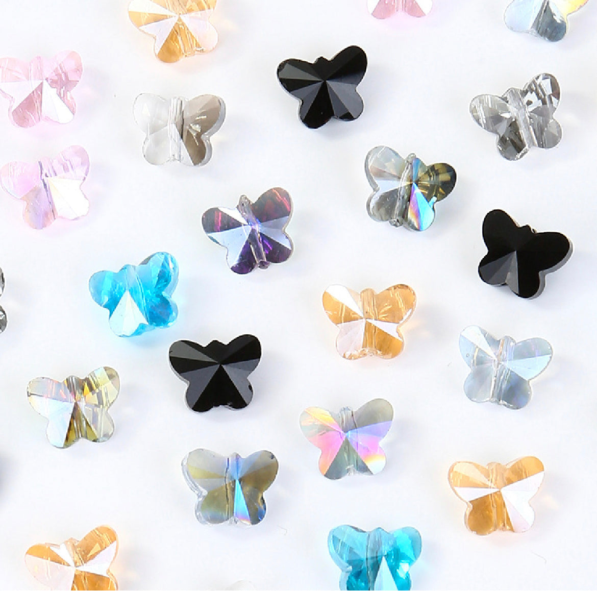 Butterfly shaped DIY crystal Beads for Jewelry Making for ages 15+