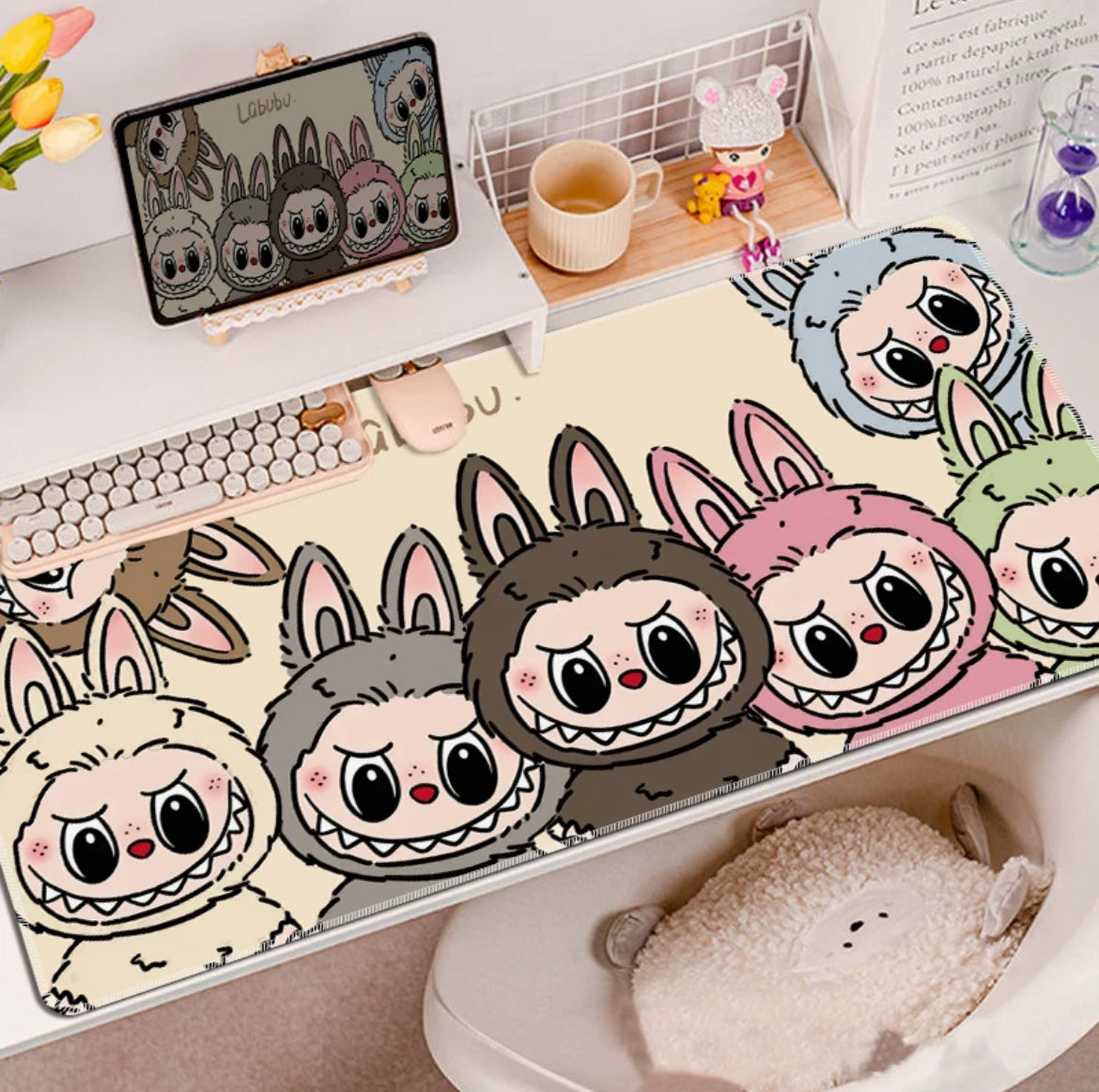 Labubu Mouse Pad Desk Pad Cute Gift