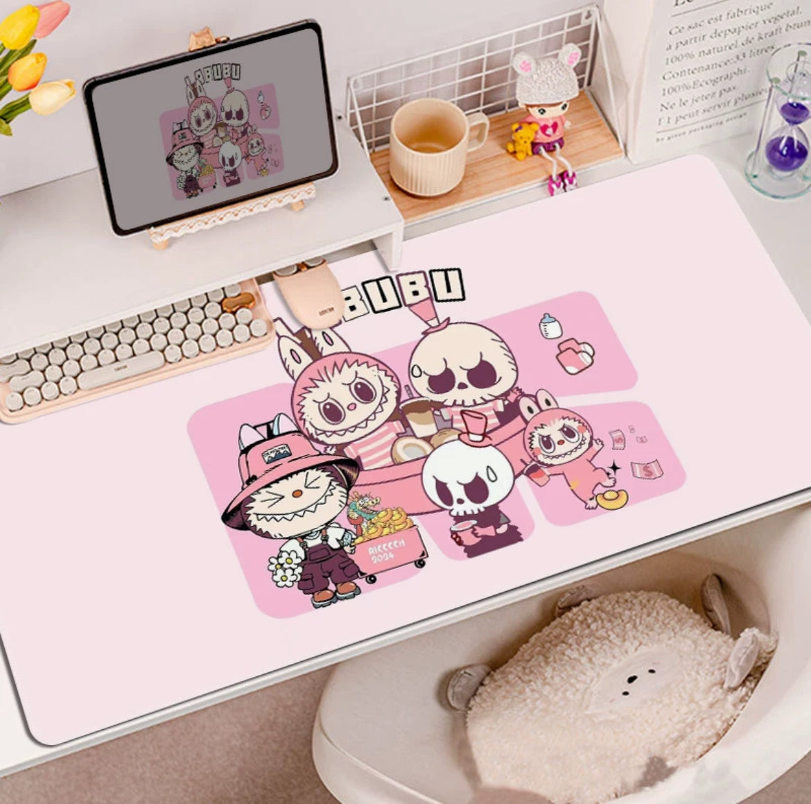 Labubu Mouse Pad Desk Pad Cute Gift