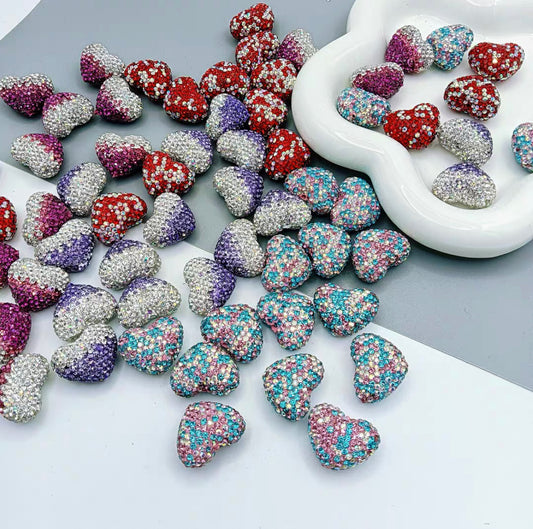 DIY heart shape diamond beads for crafts jewelry etc for ages 15+