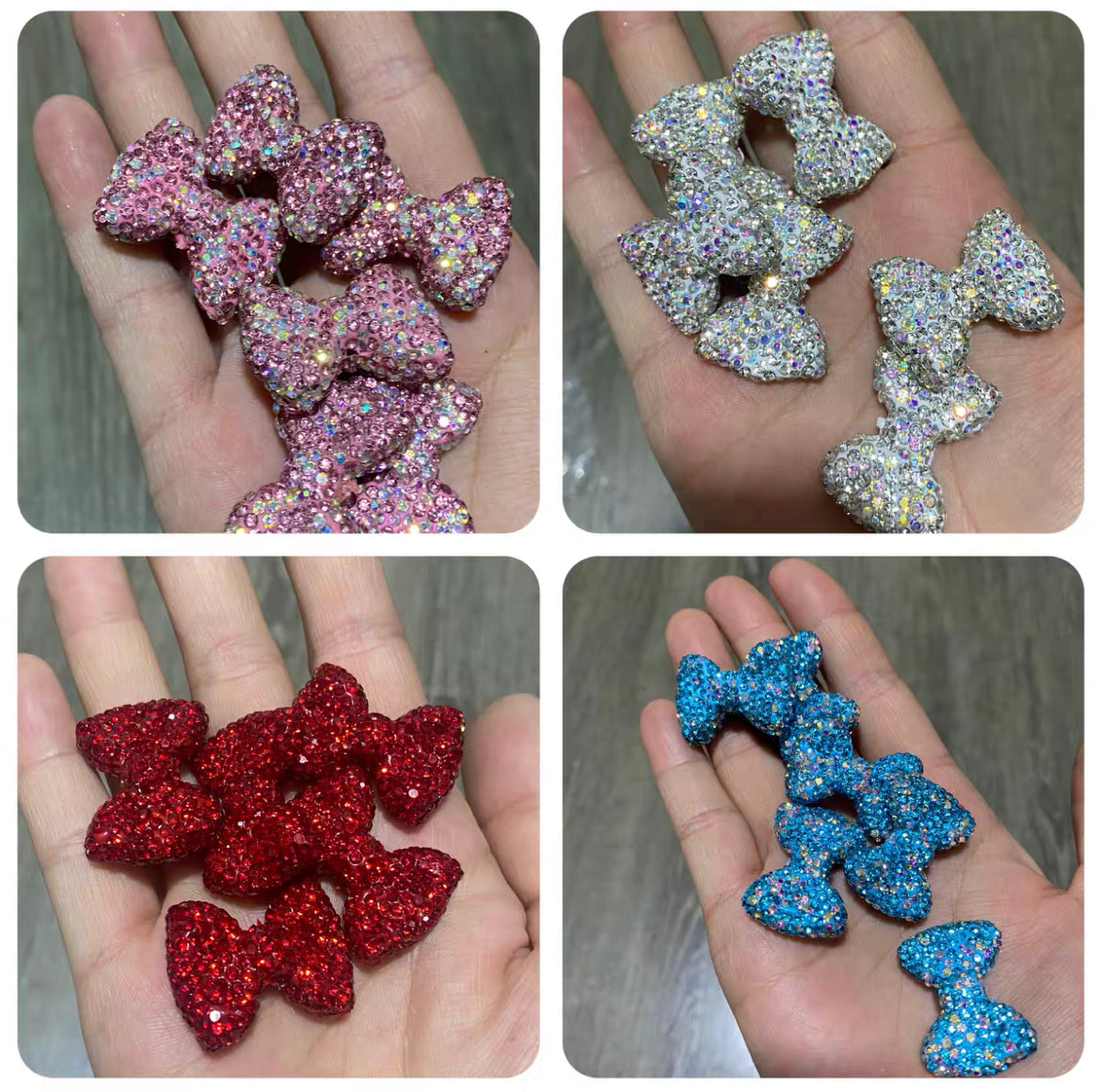 DIY bow shape diamond beads for crafts jewelry etc for ages 15+