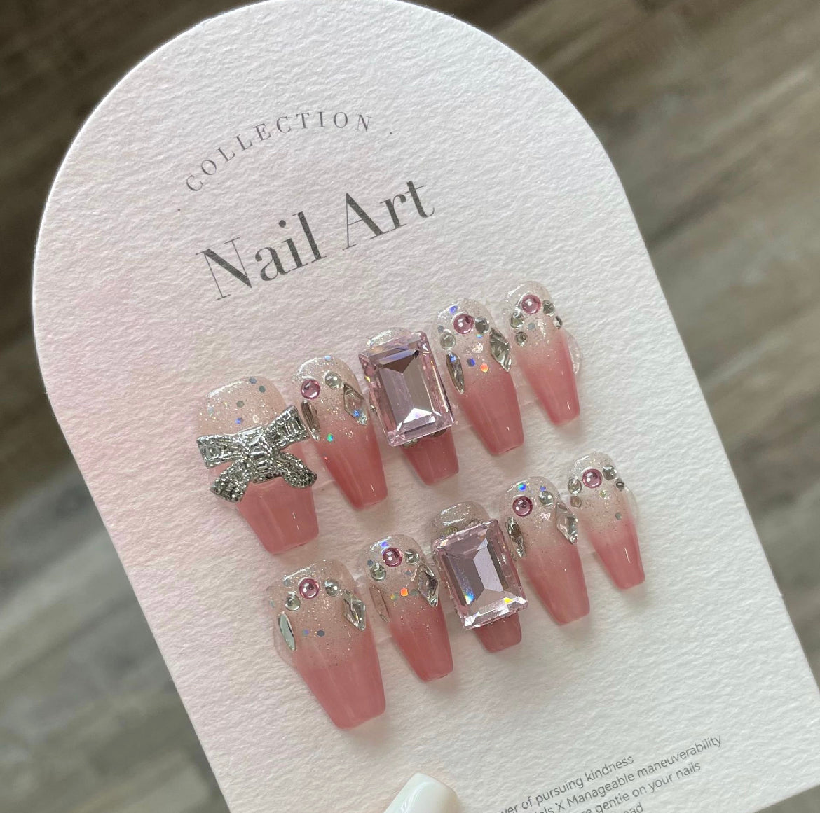 Hand made UV Long Press on Nails Nail Tips